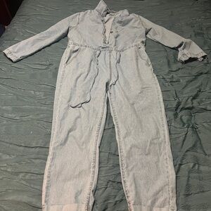 Light Blue Denim Jumpsuit